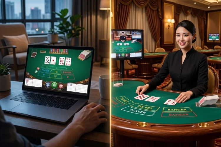 Online Baccarat vs Live Dealer Baccarat: Speed, Tech, and Experience